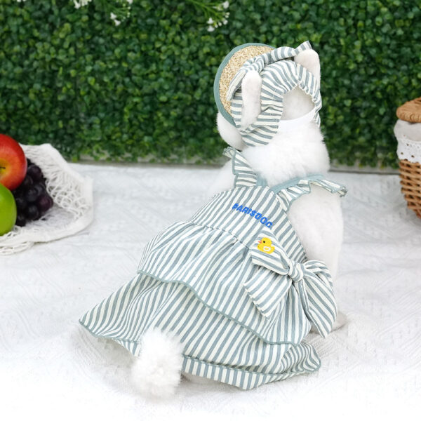 Butter Stripe Frill Dress