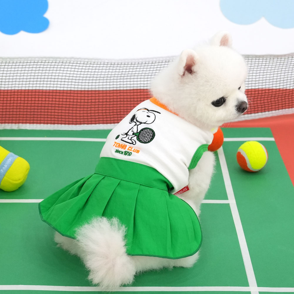 Peanuts Tennis Club T-Shirt / Dress with Hat - Image 2
