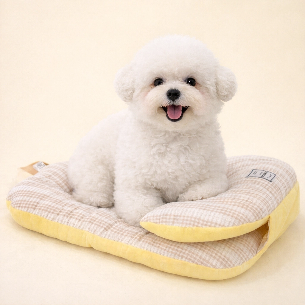Sweet Check Stroller Cushion Set - Image 1