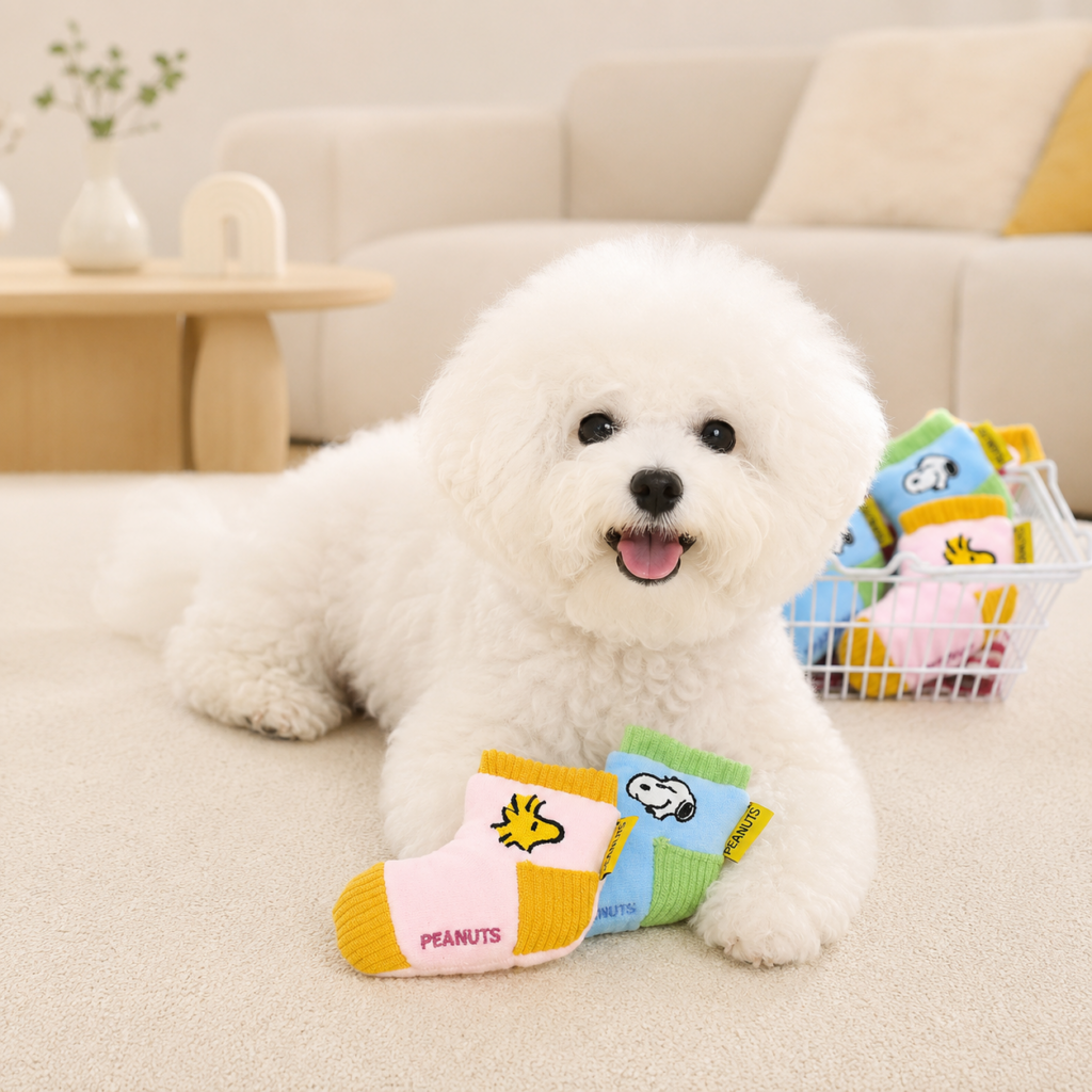 Peanuts Sock Snack Toy